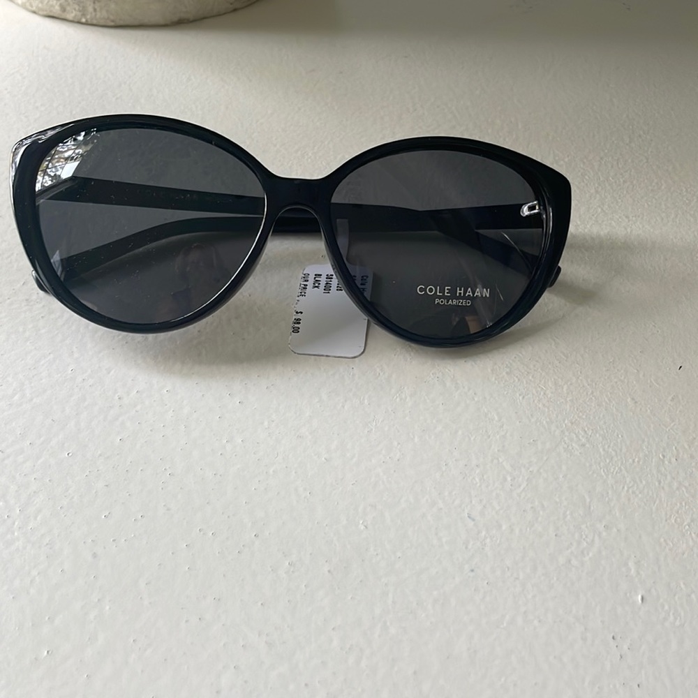 Cole Haan Timeless cateye black sunglasses